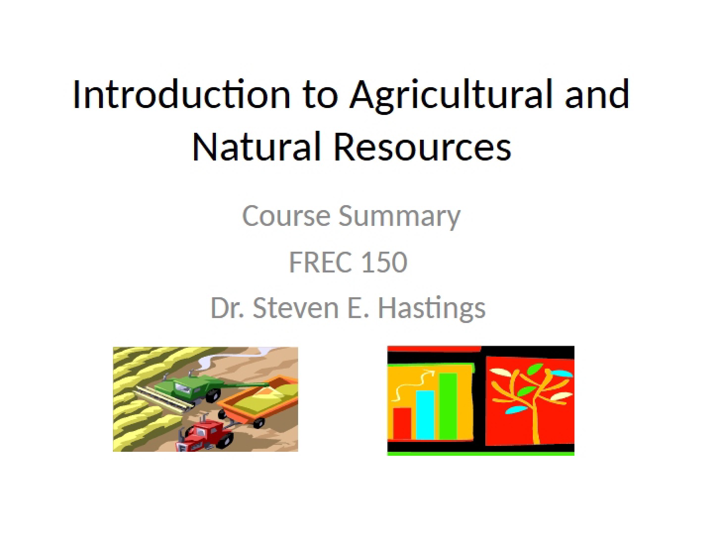 Natural Resources and Agriculture Introduction