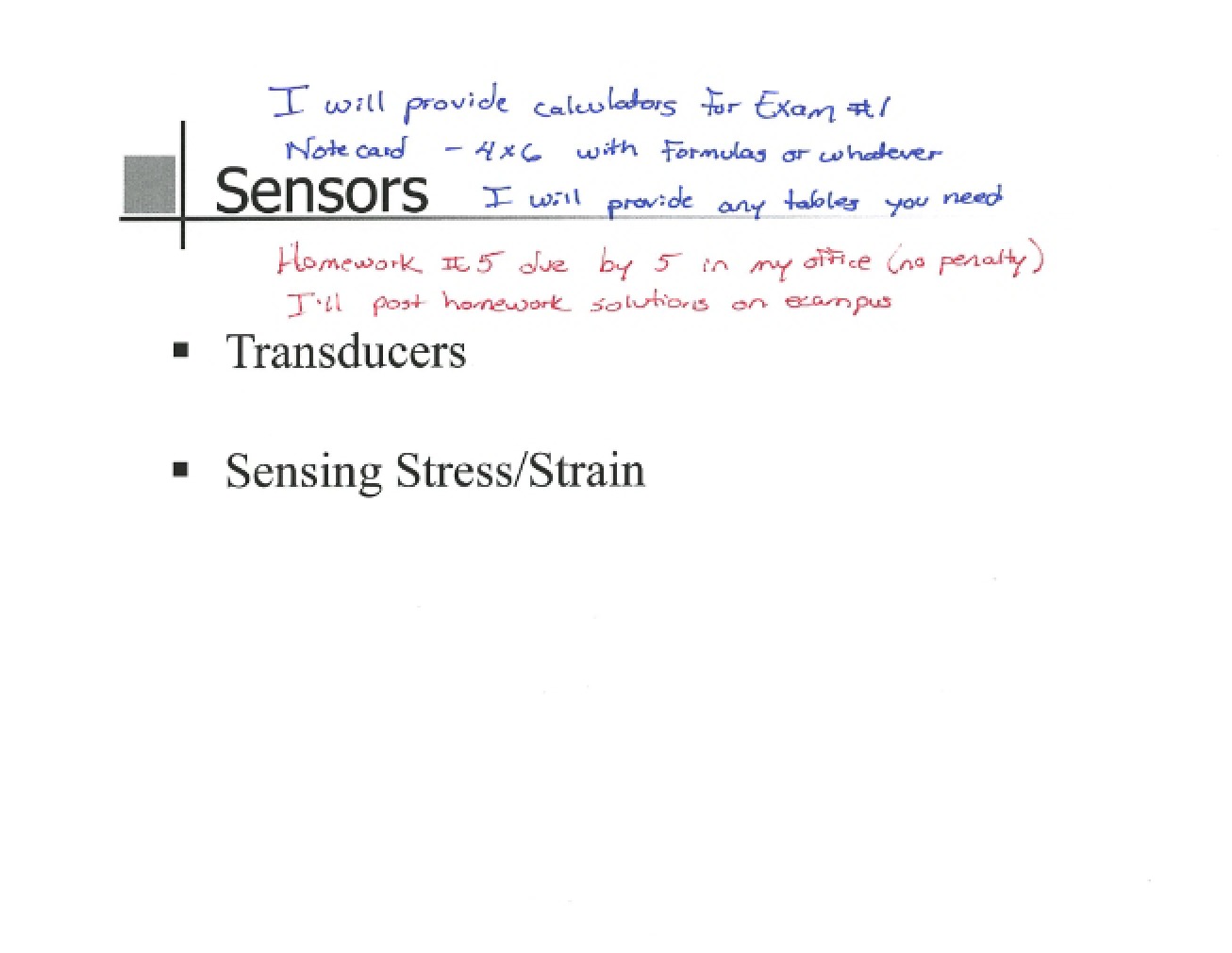Annotated Class Session Number Eleven
