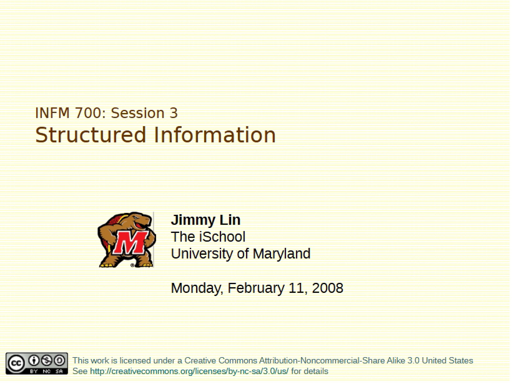 Information Structure