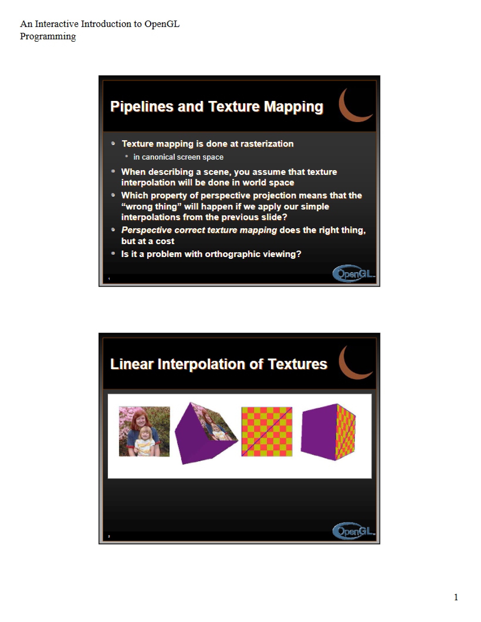 Texture Mapping within Pipelines