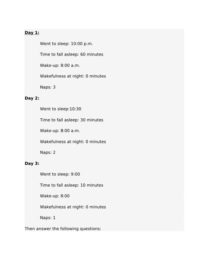 Sleep Quality Patterns - Challenges and Solutions