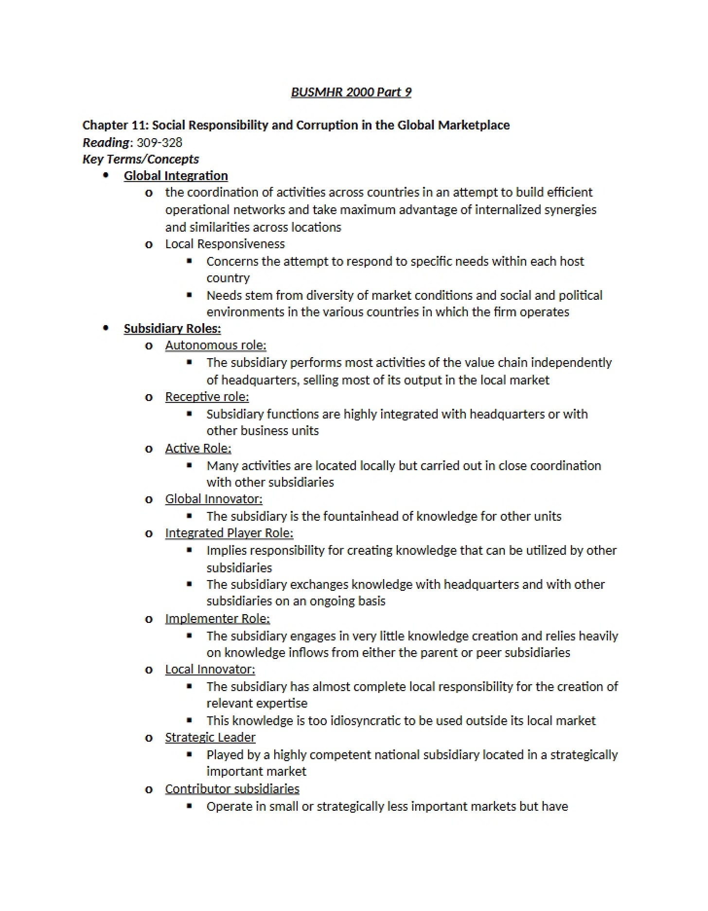 Social Responsibility in Business