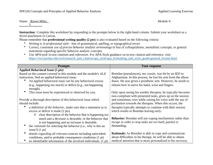 Coping Mechanisms for Prosthetic Arm - Applied Learning Exercise