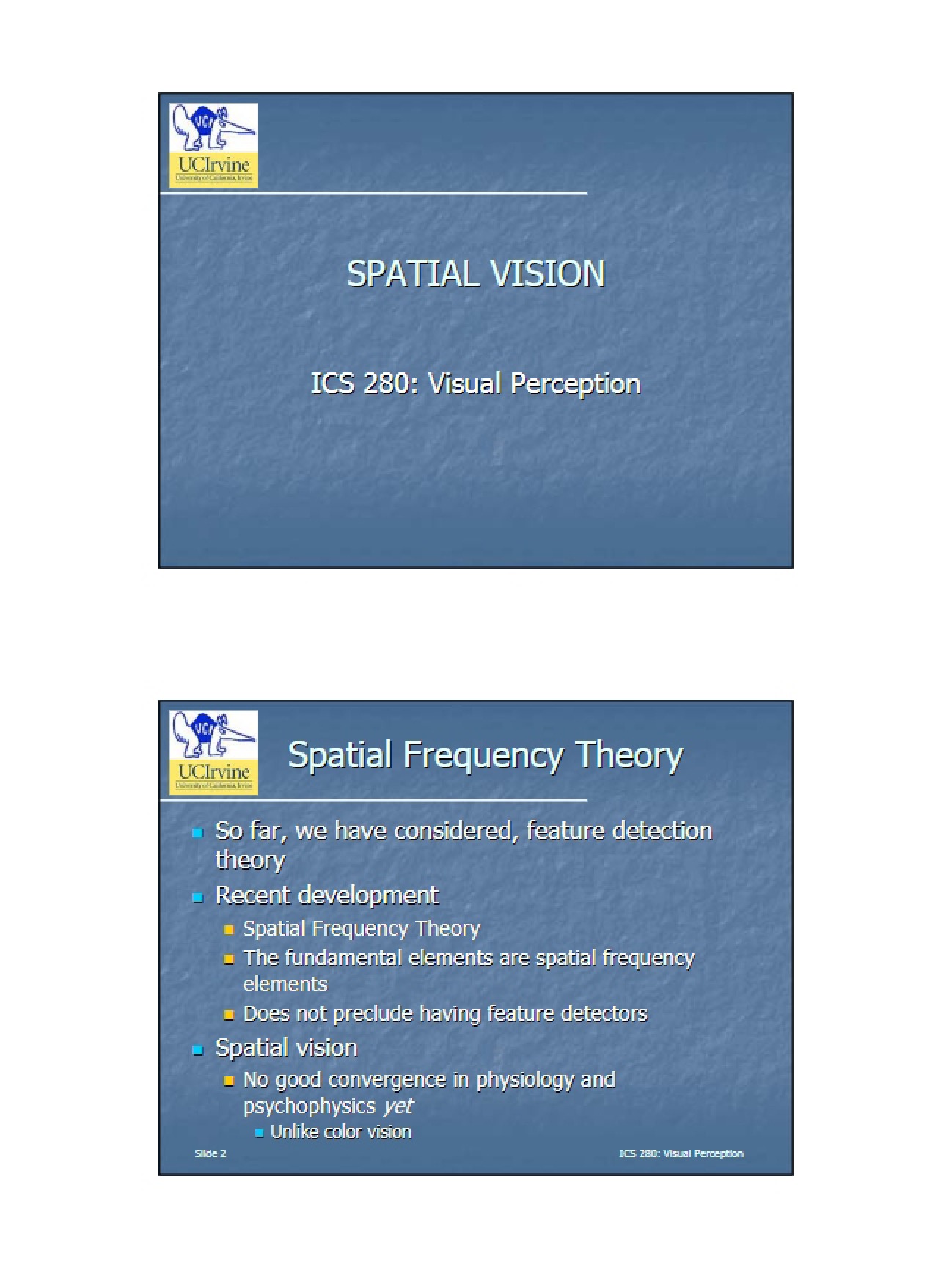 Vision in Space