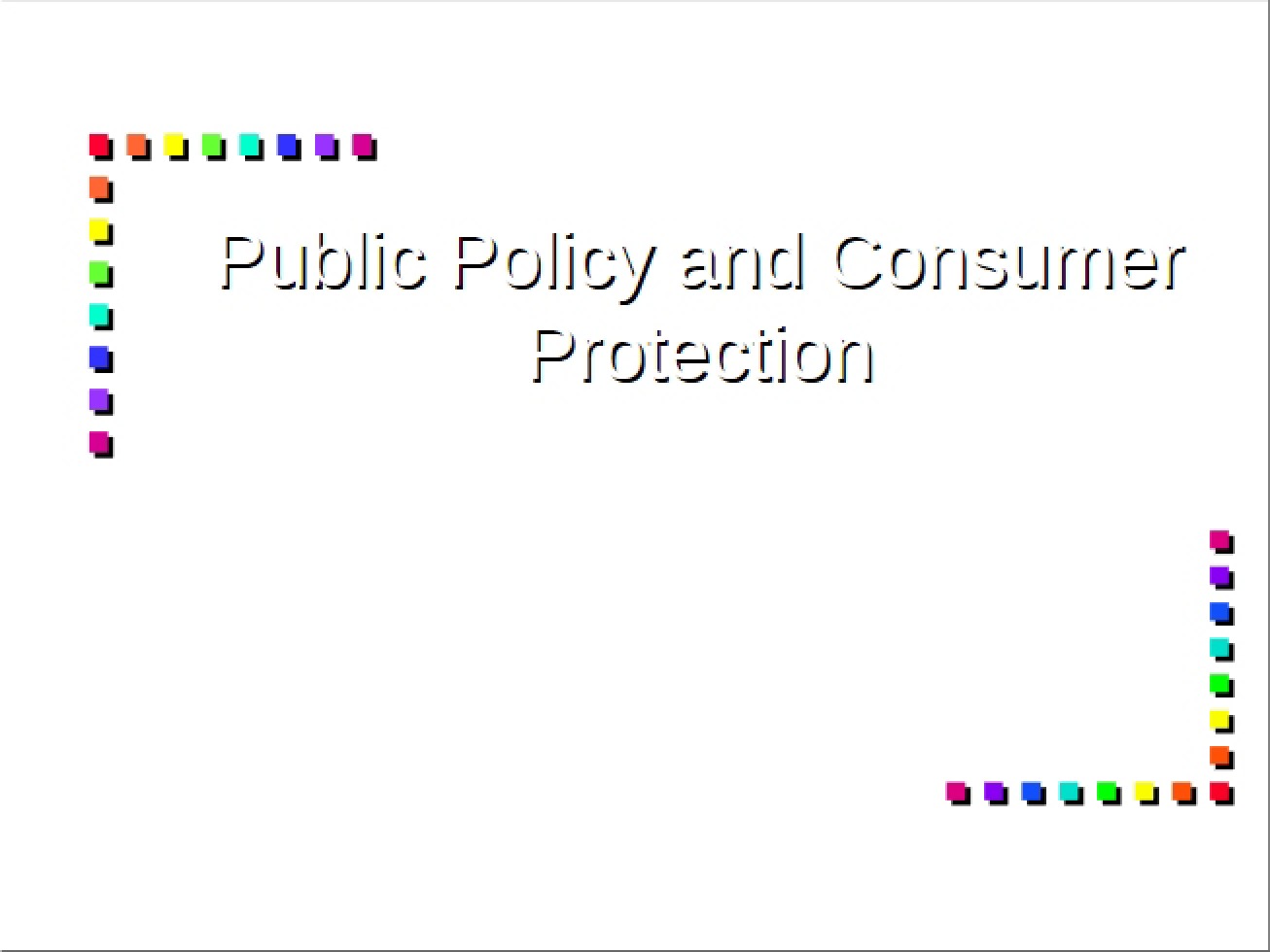 Principles of Consumer Protection