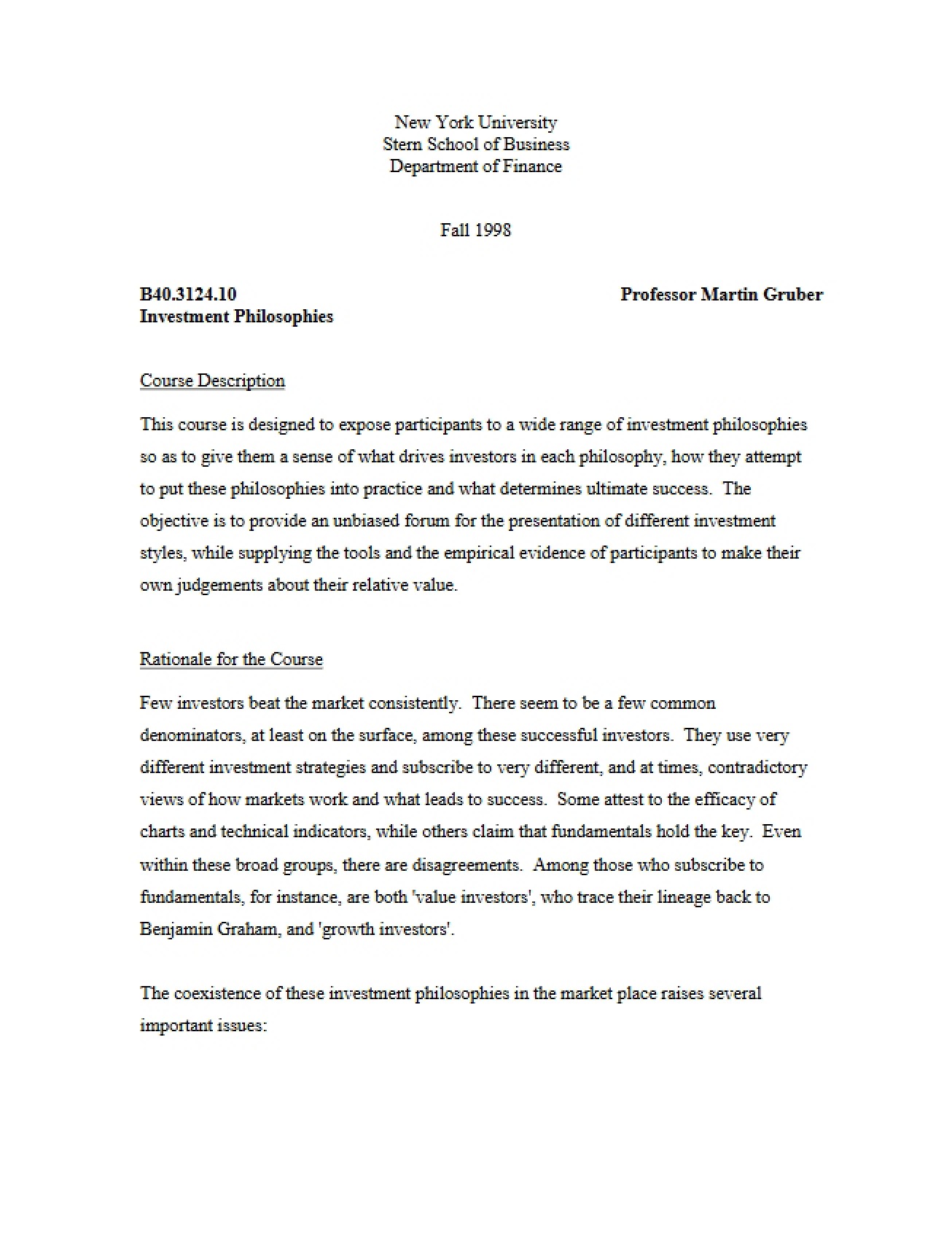 Syllabus for FINC-GB 3124