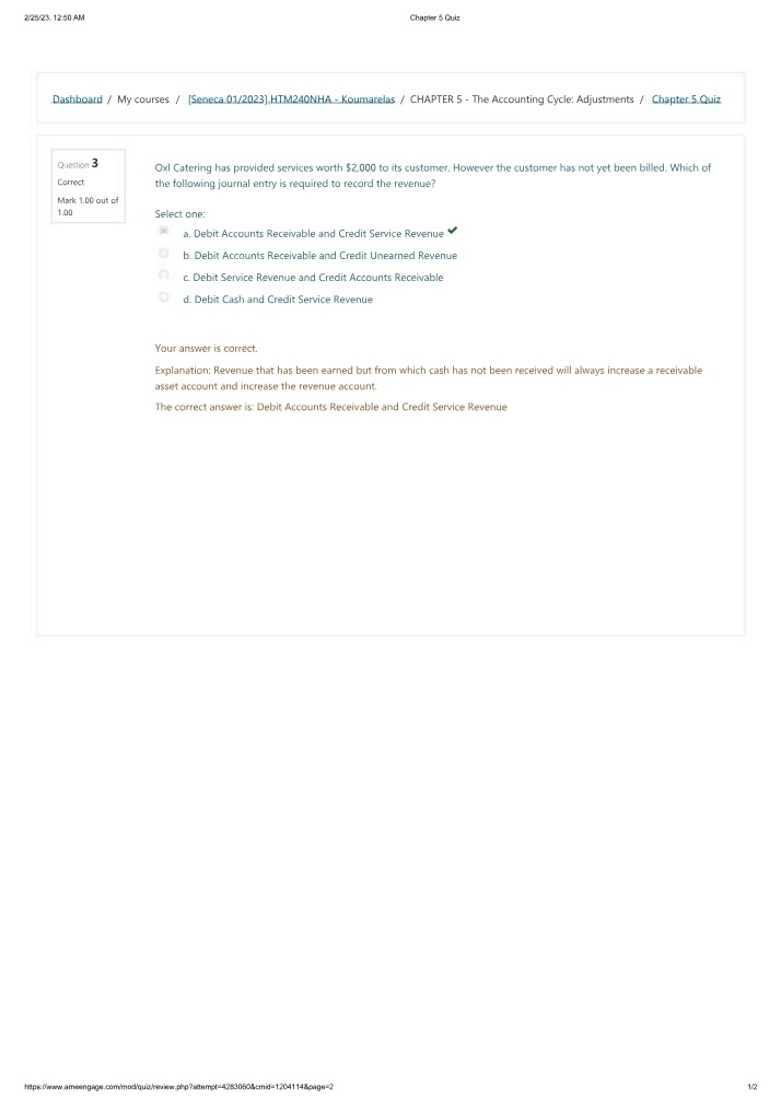 Quiz for Chapter 5