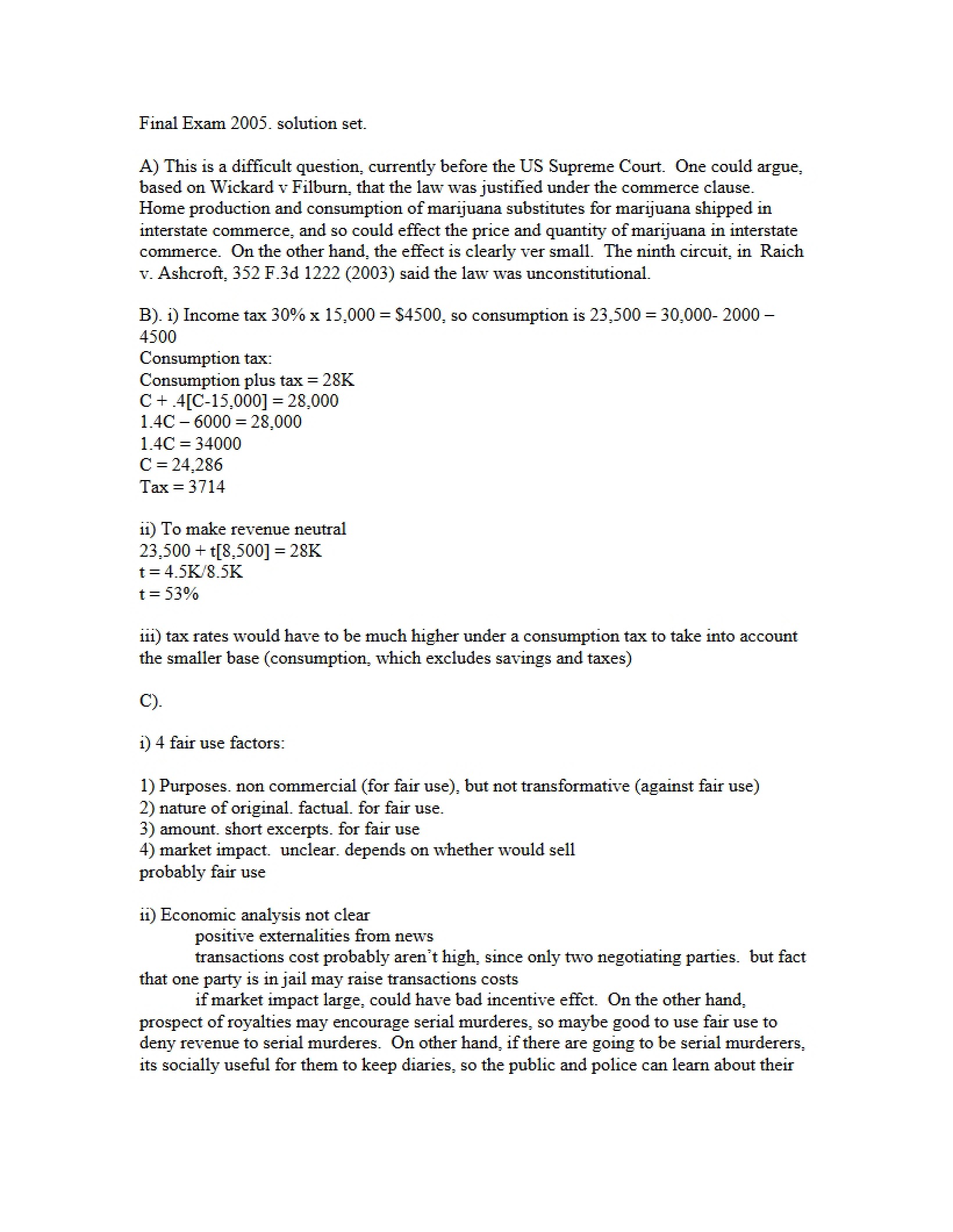 Final Examination Paper