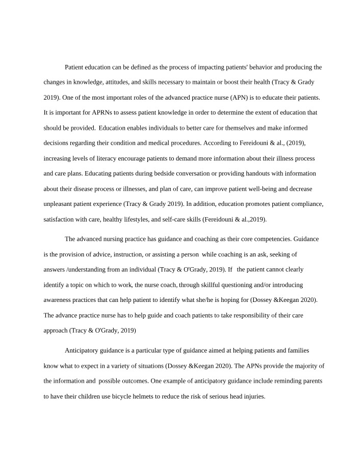 Coaching and Guidance for APRN Education