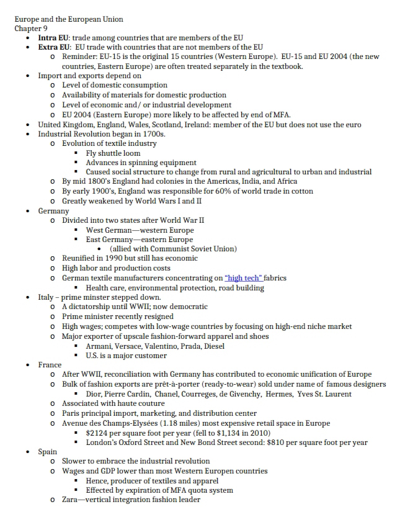 Analysis of Europe and the European Union