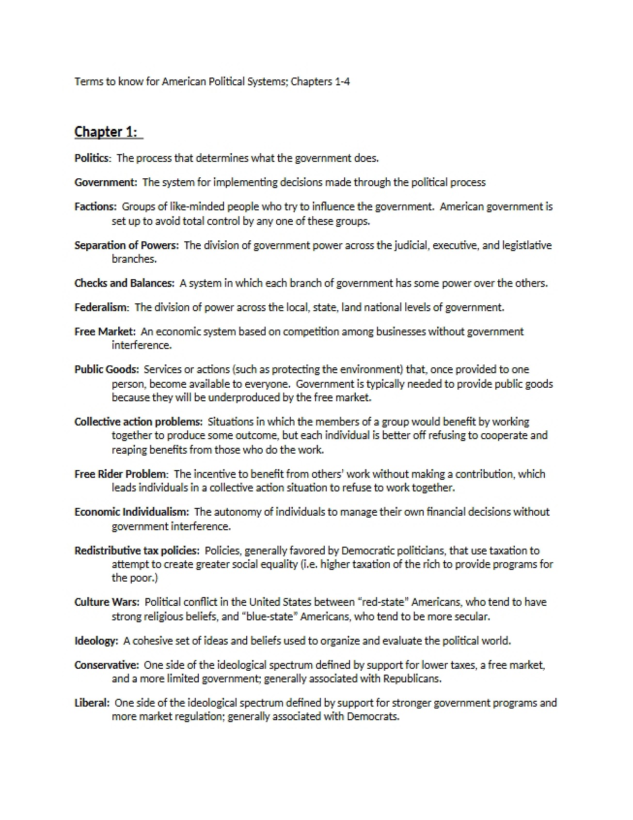 American Political Systems