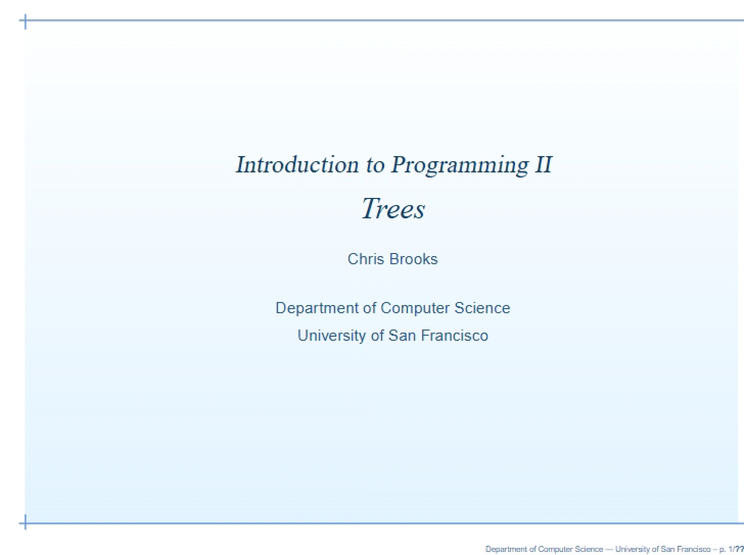 Tree Data Structures - CS 112