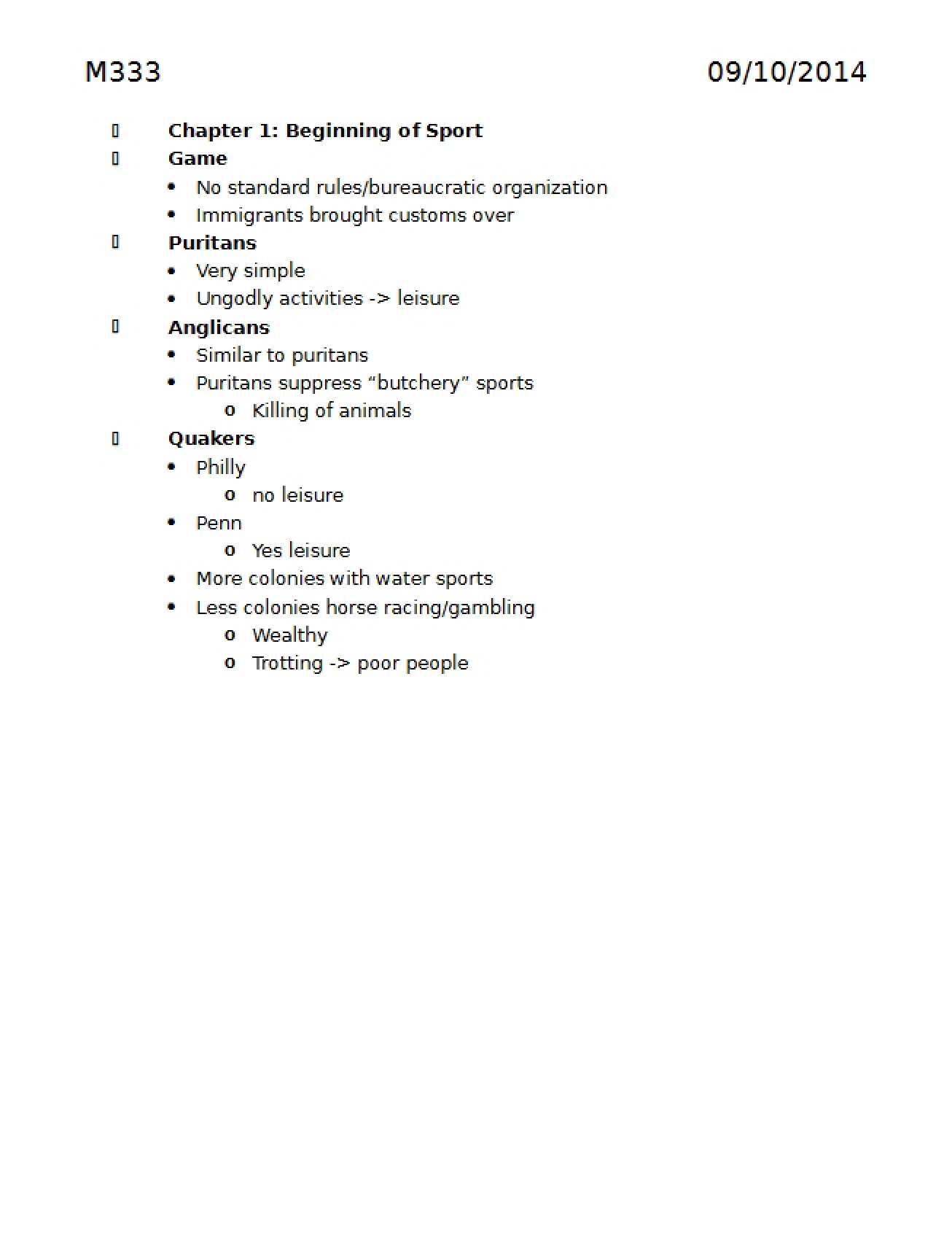 Course Notes Compilation