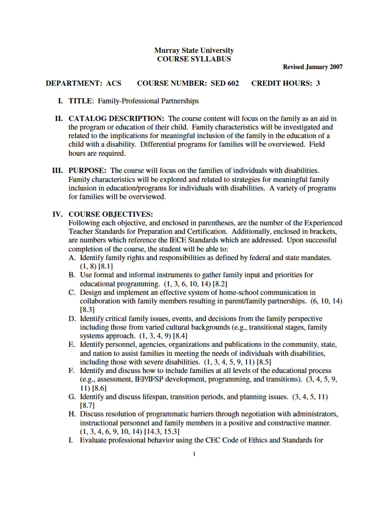 Syllabus