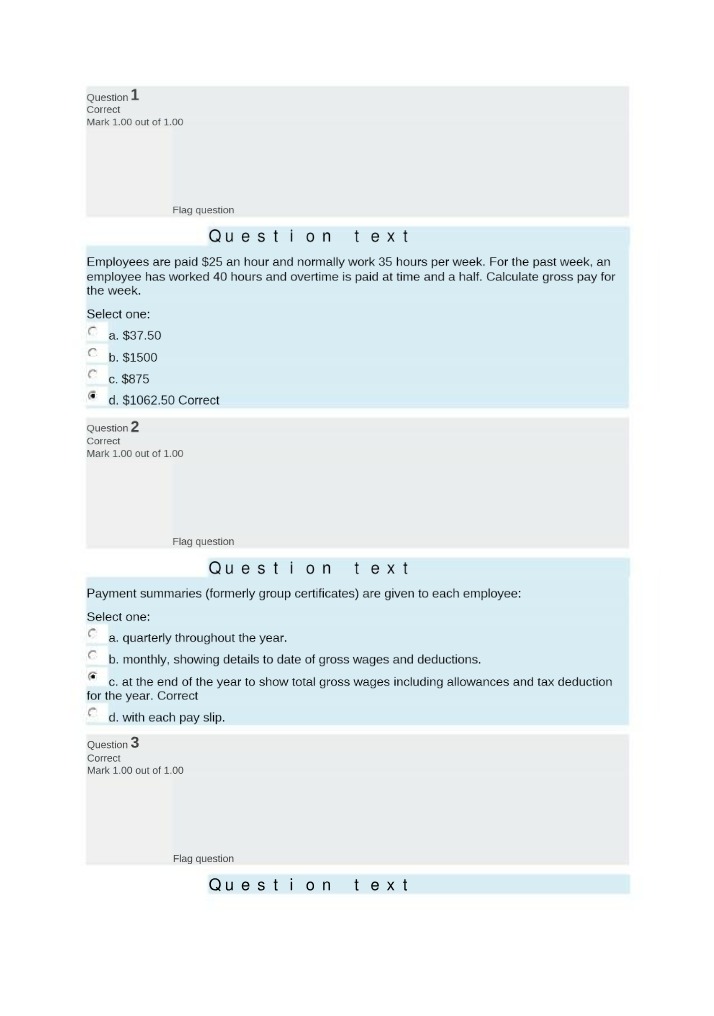 Gross Pay and Tax Deduction Calculations for Employee Overtime