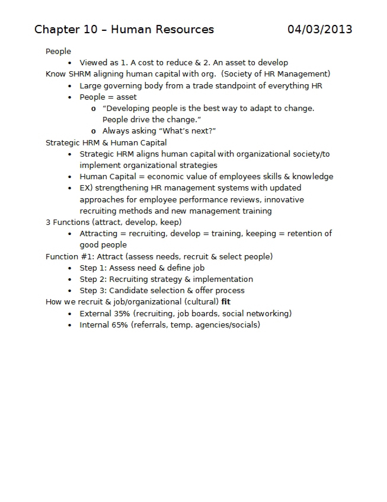 Management Chapter 10