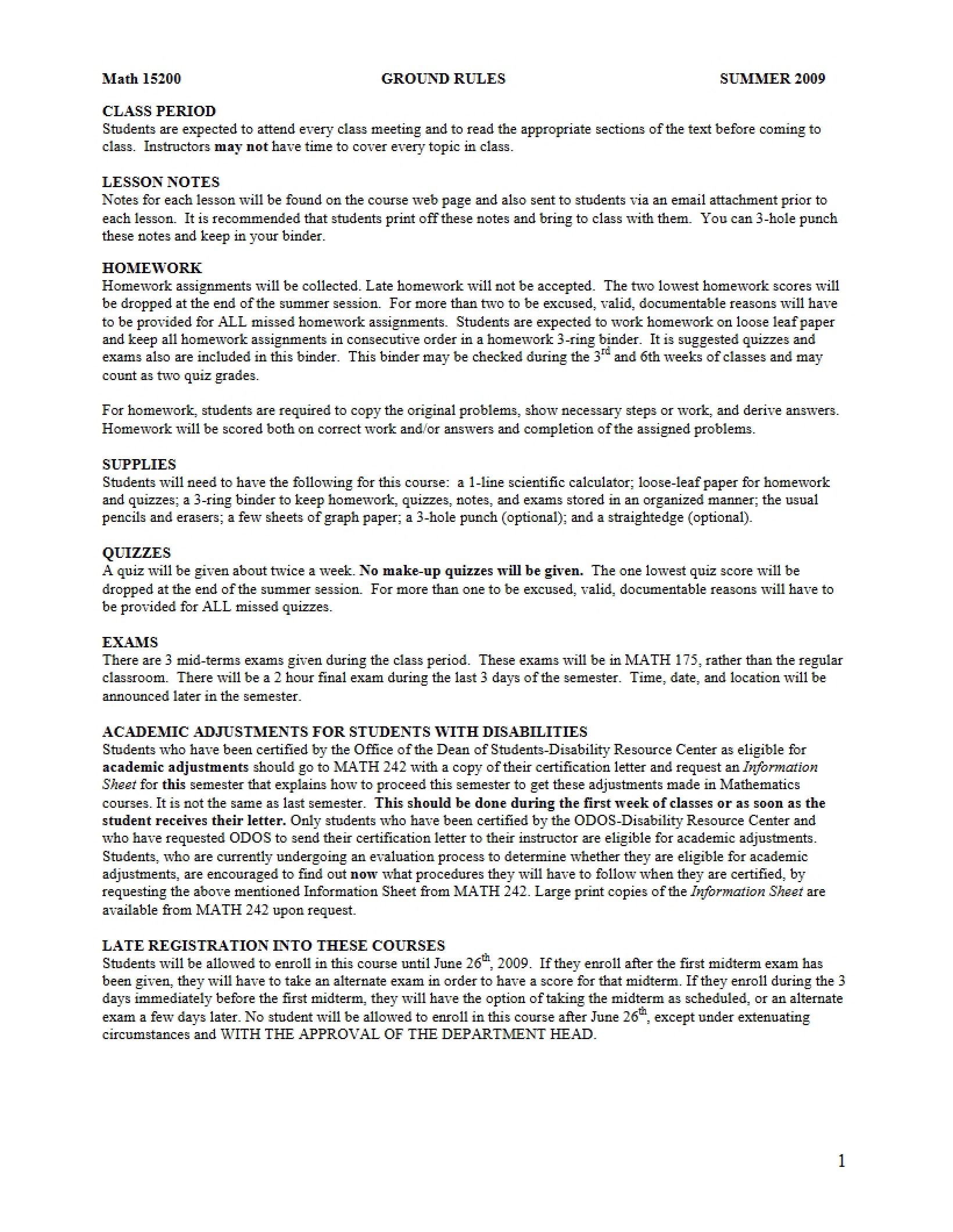 Rules and Expectations
