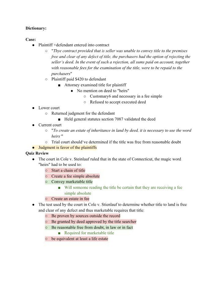 Marketable Title and Its Importance