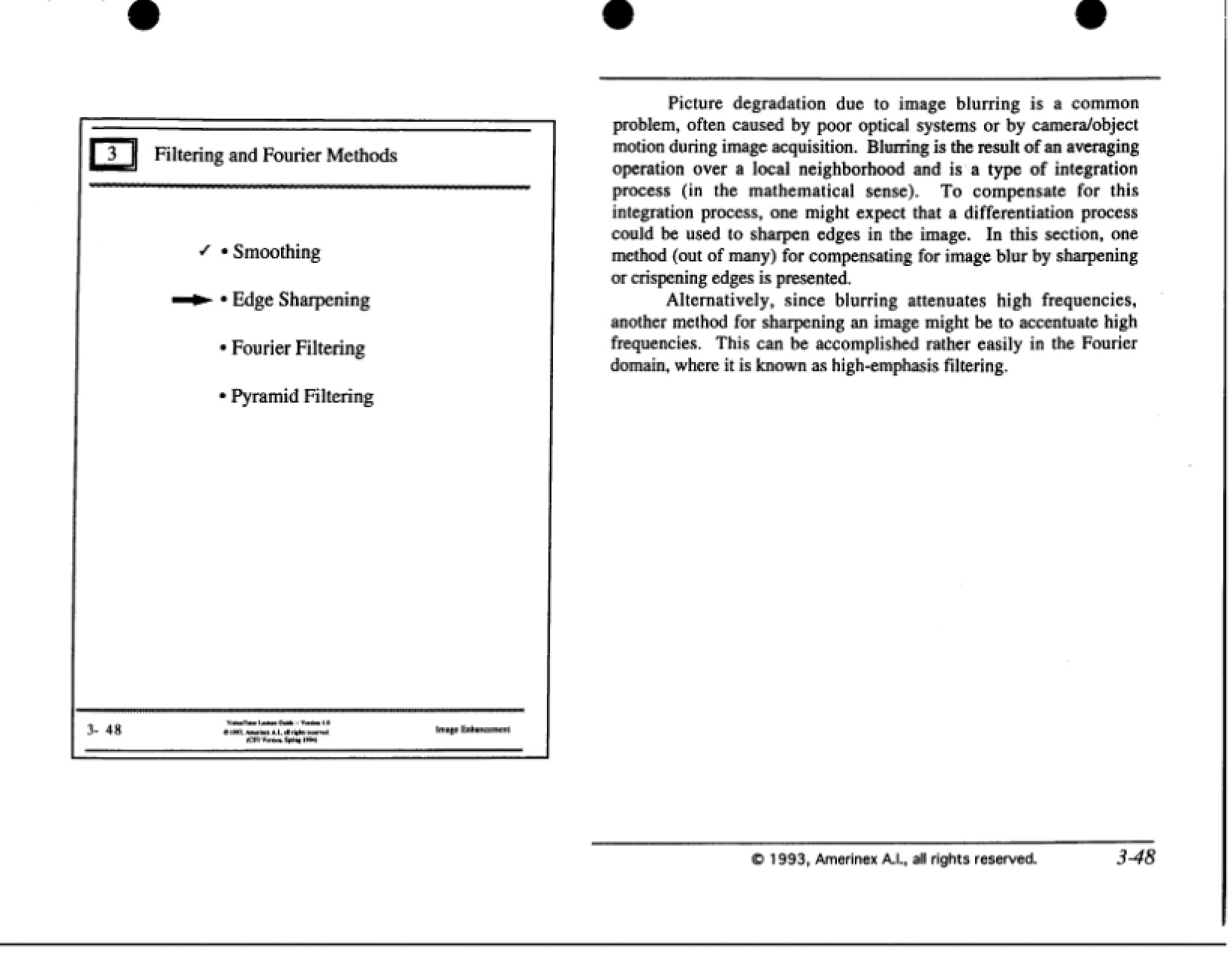 Handout on Vision