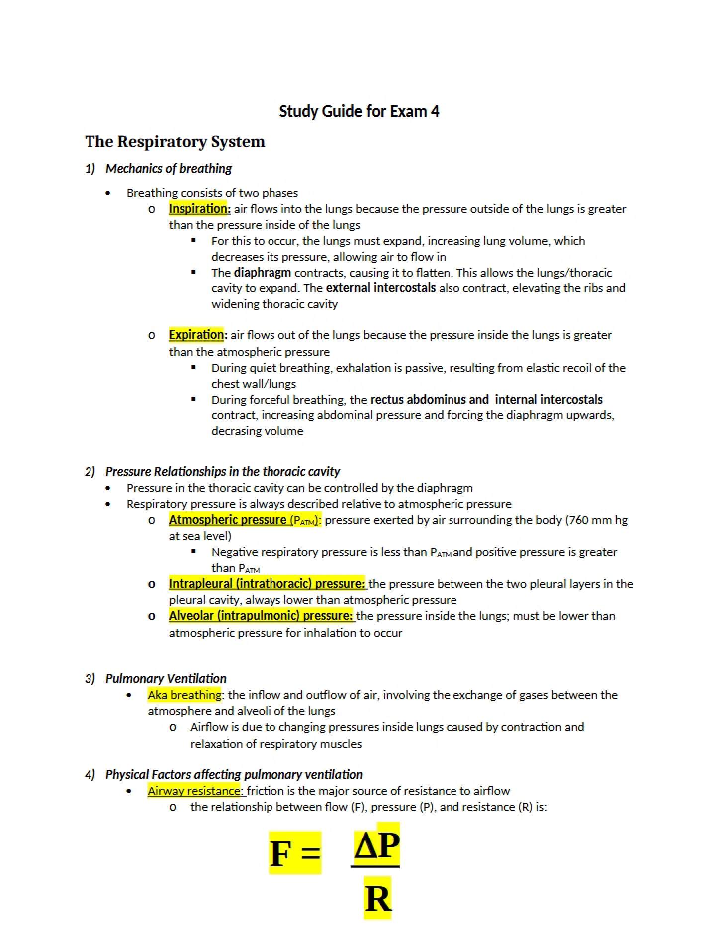 Study Guide for Exam 4 - PET 3322