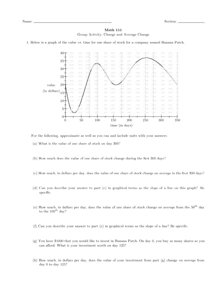 MATH111 - Week 1 Worksheet