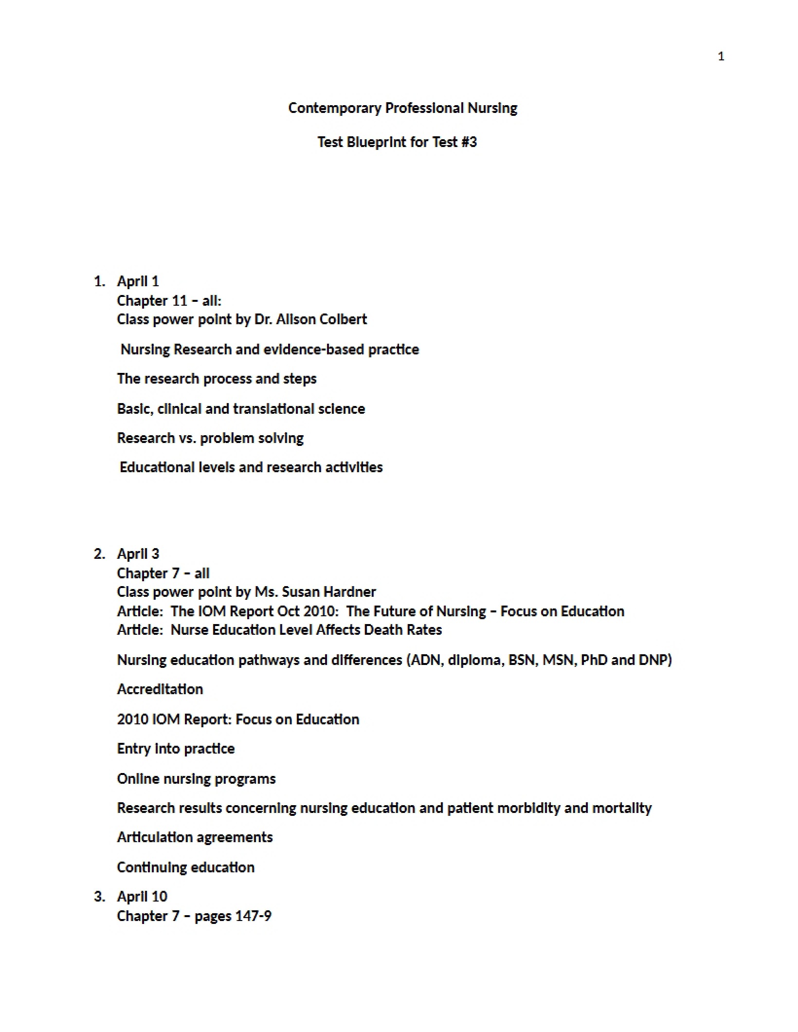 Blueprint for Test 3