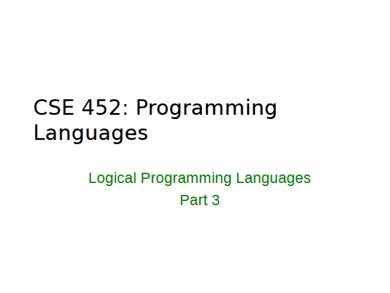 Prolog Part 3 Section 14