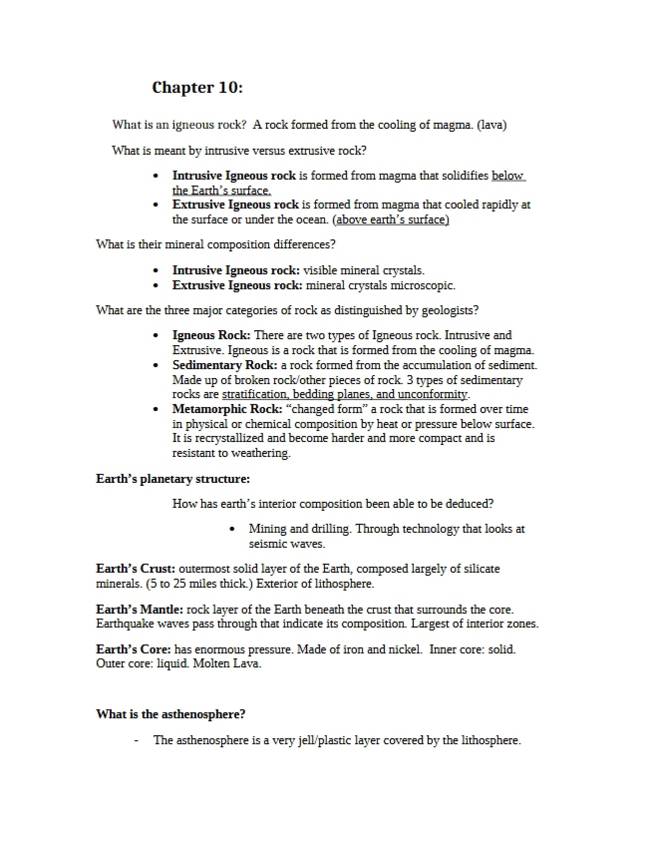 Physical Geography Chapter 10
