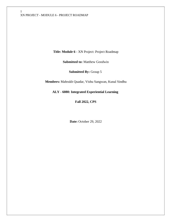 Sales Forecasting Model for Danfoss - Module 6 Project Roadmap