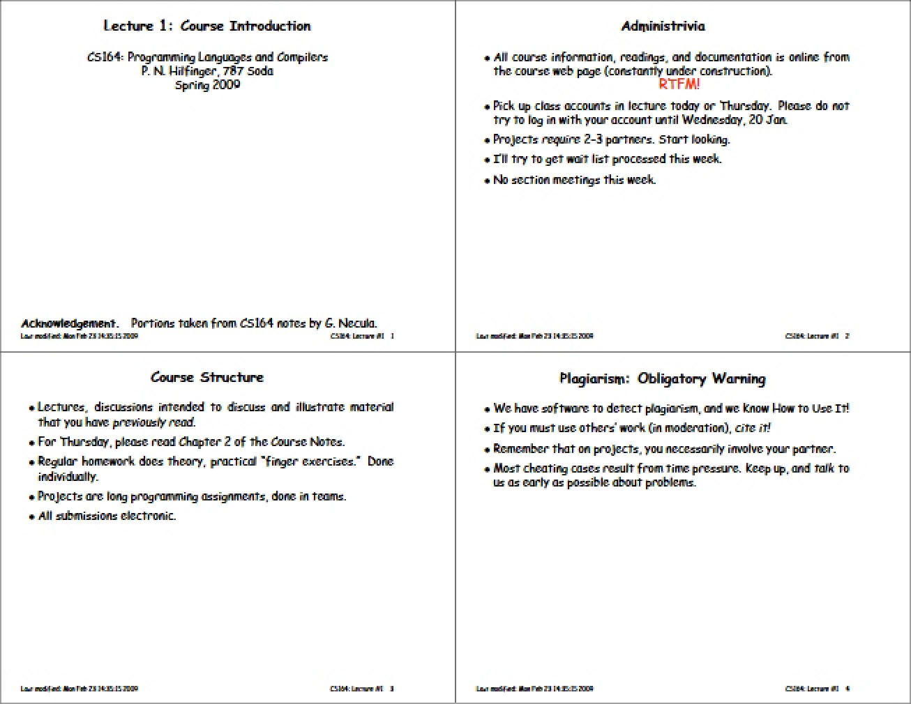 Course Introduction (Lecture 1)