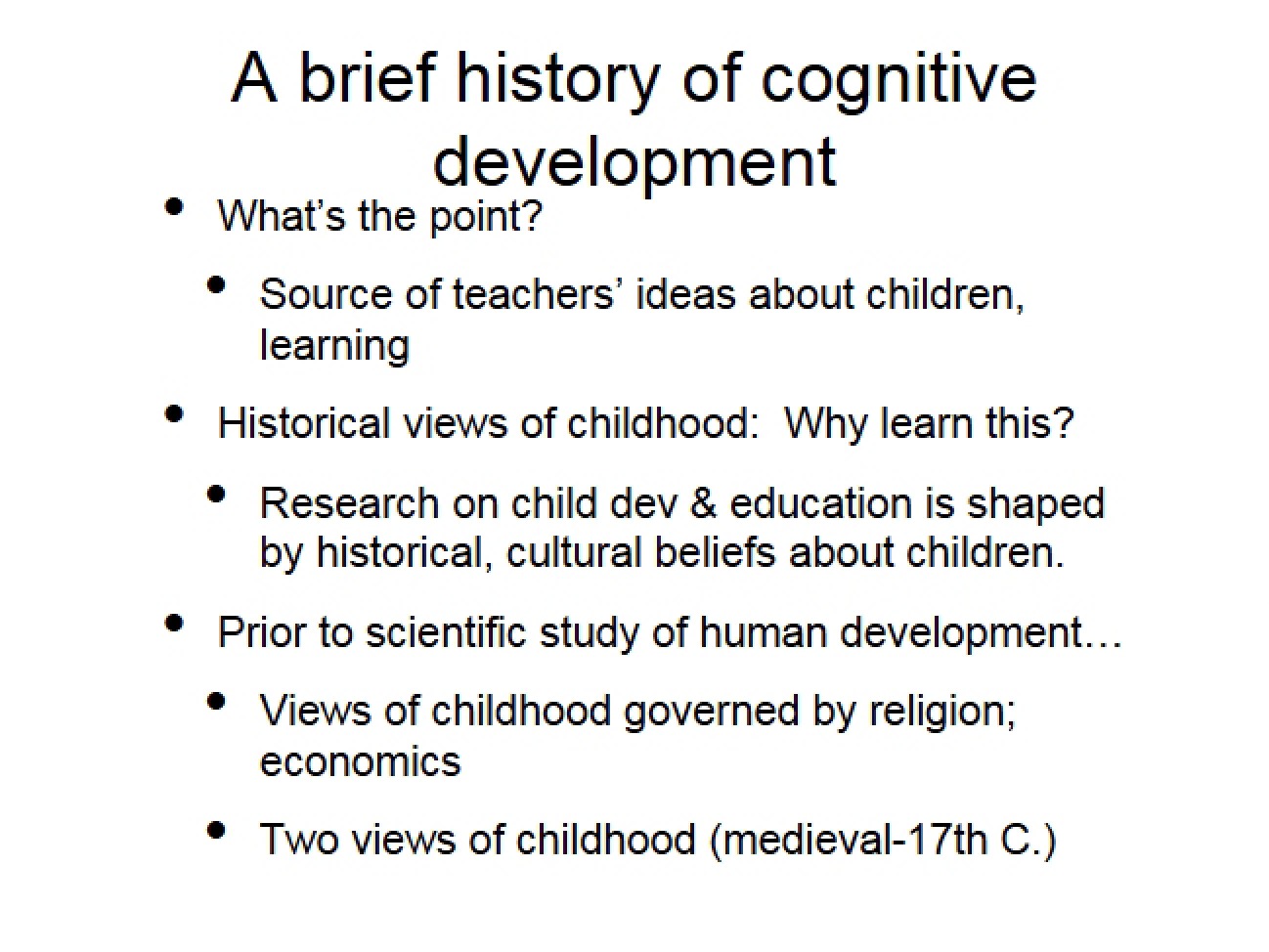 Cognitive Growth Processes in Education