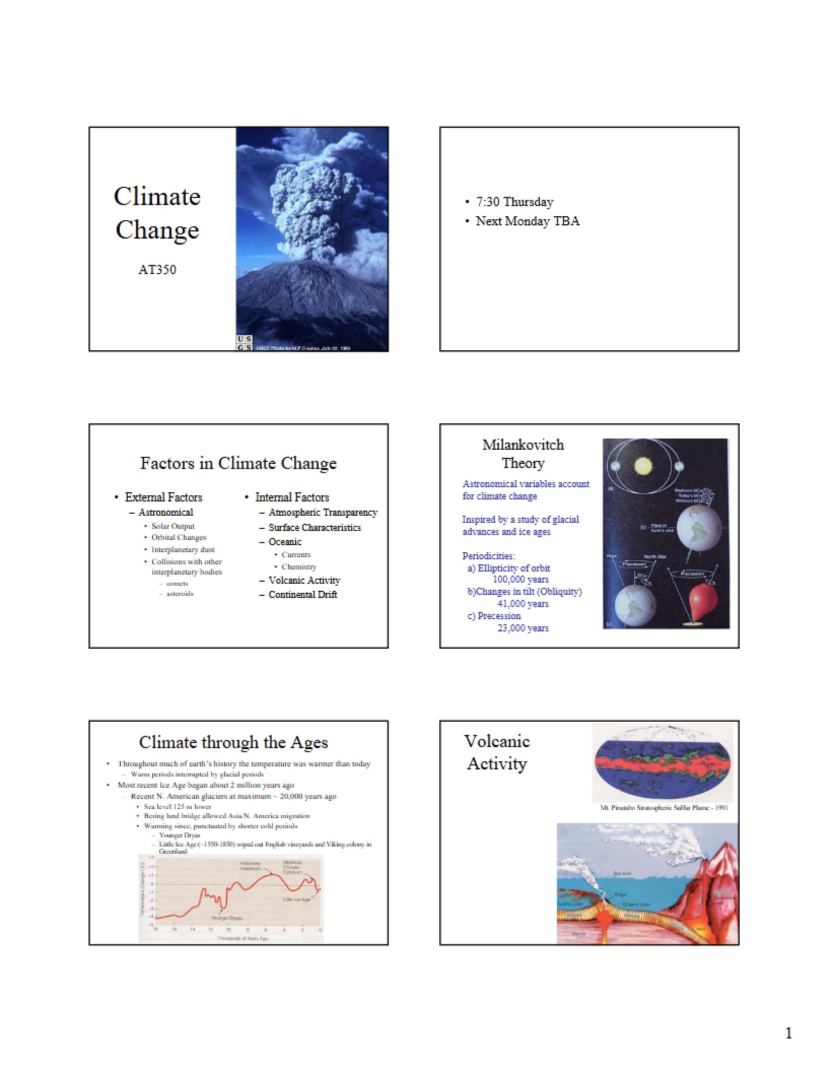 Climate Change Overview
