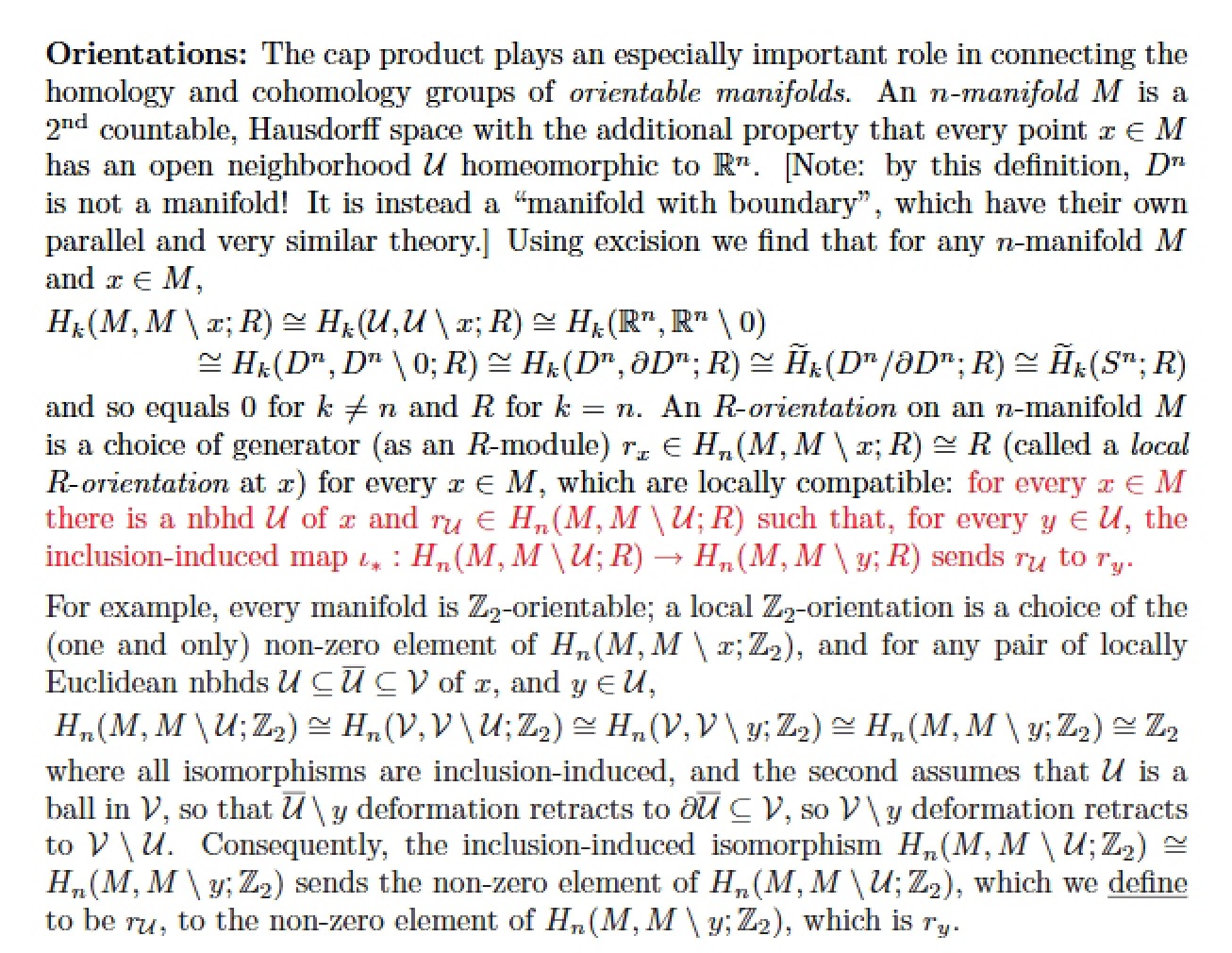Topological Orientations