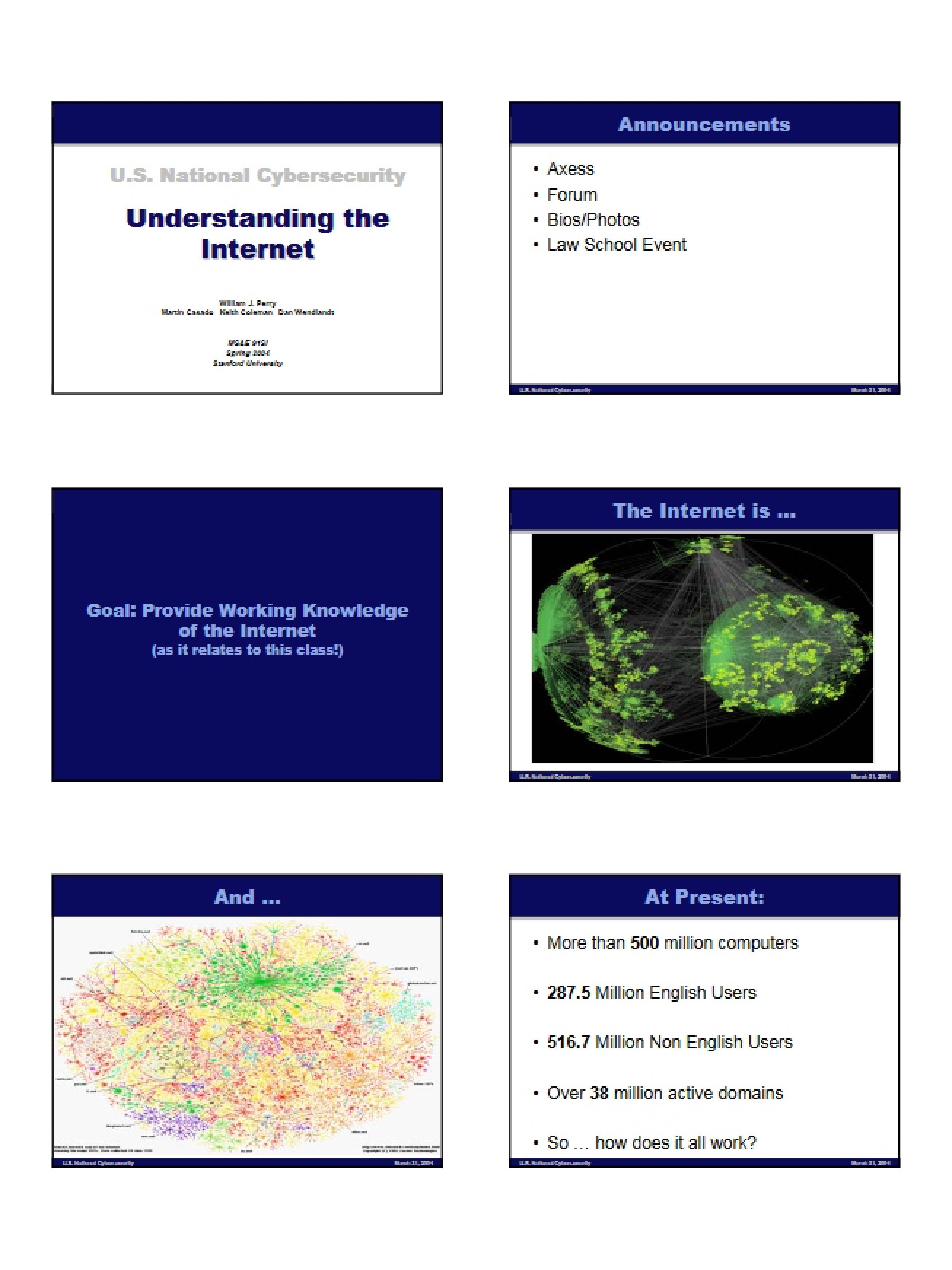 Second Lecture A Guide to Understanding the Internet