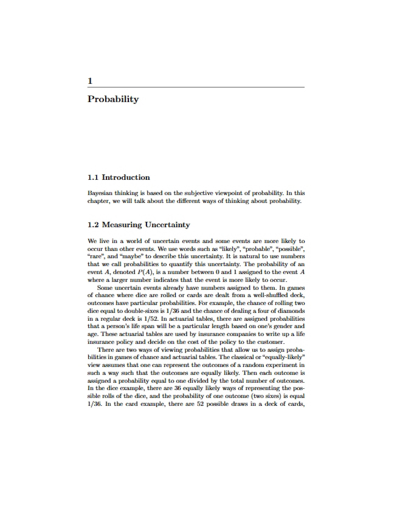 Probability in Bayesian Inference