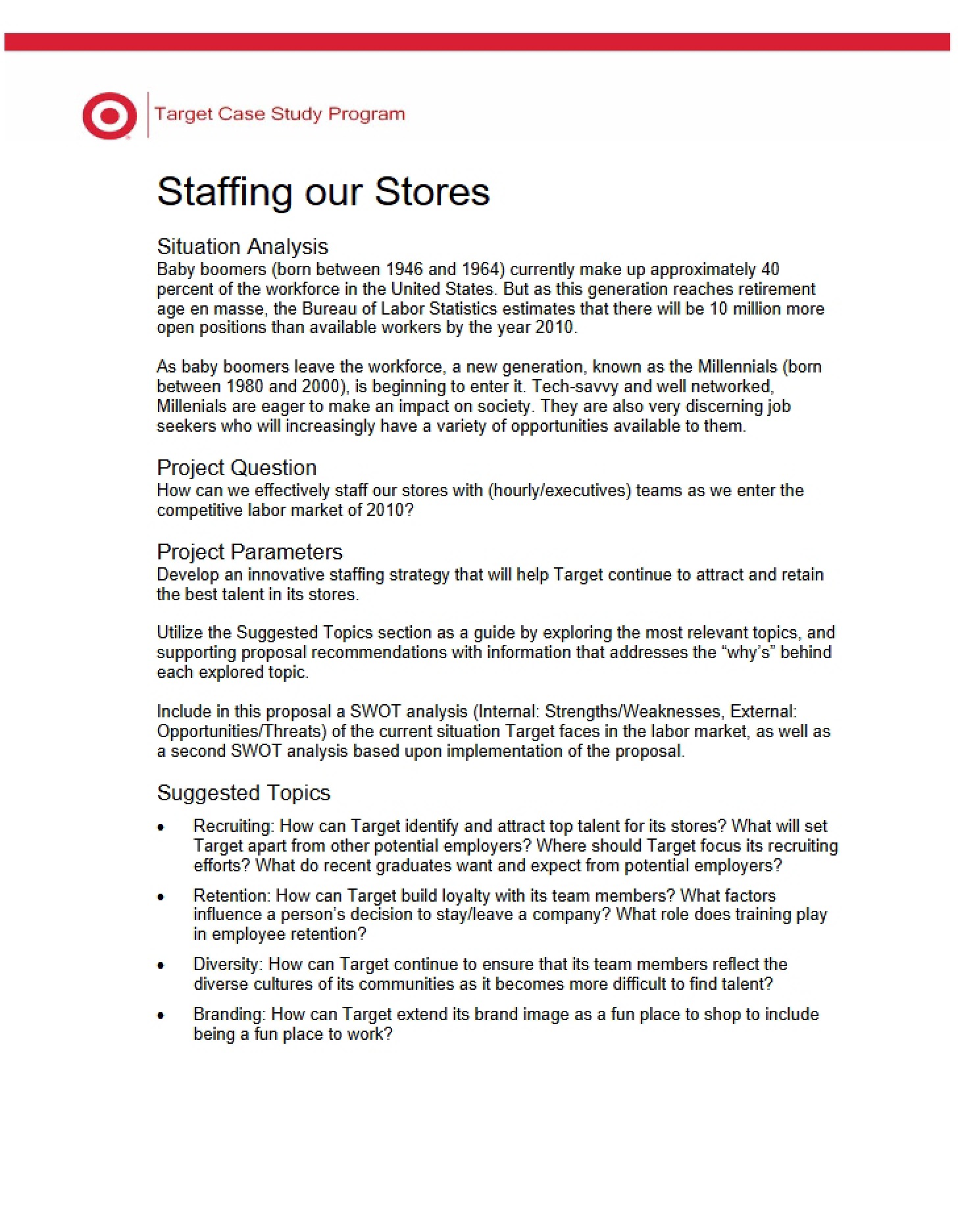 Staffing Stores Case Study