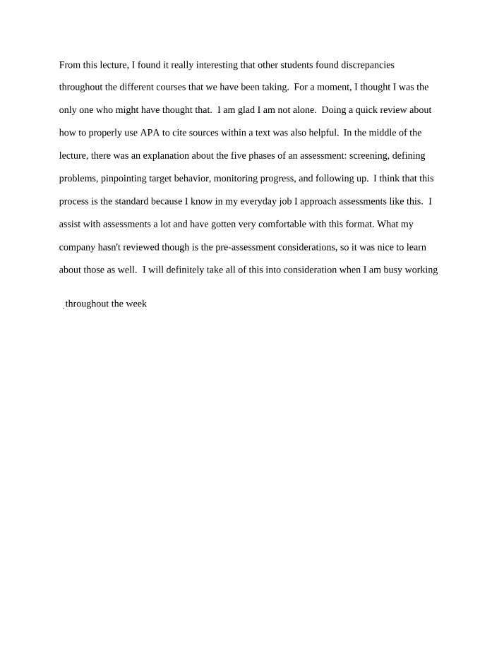 Lecture Notes - APA Citation and Course Discrepancies