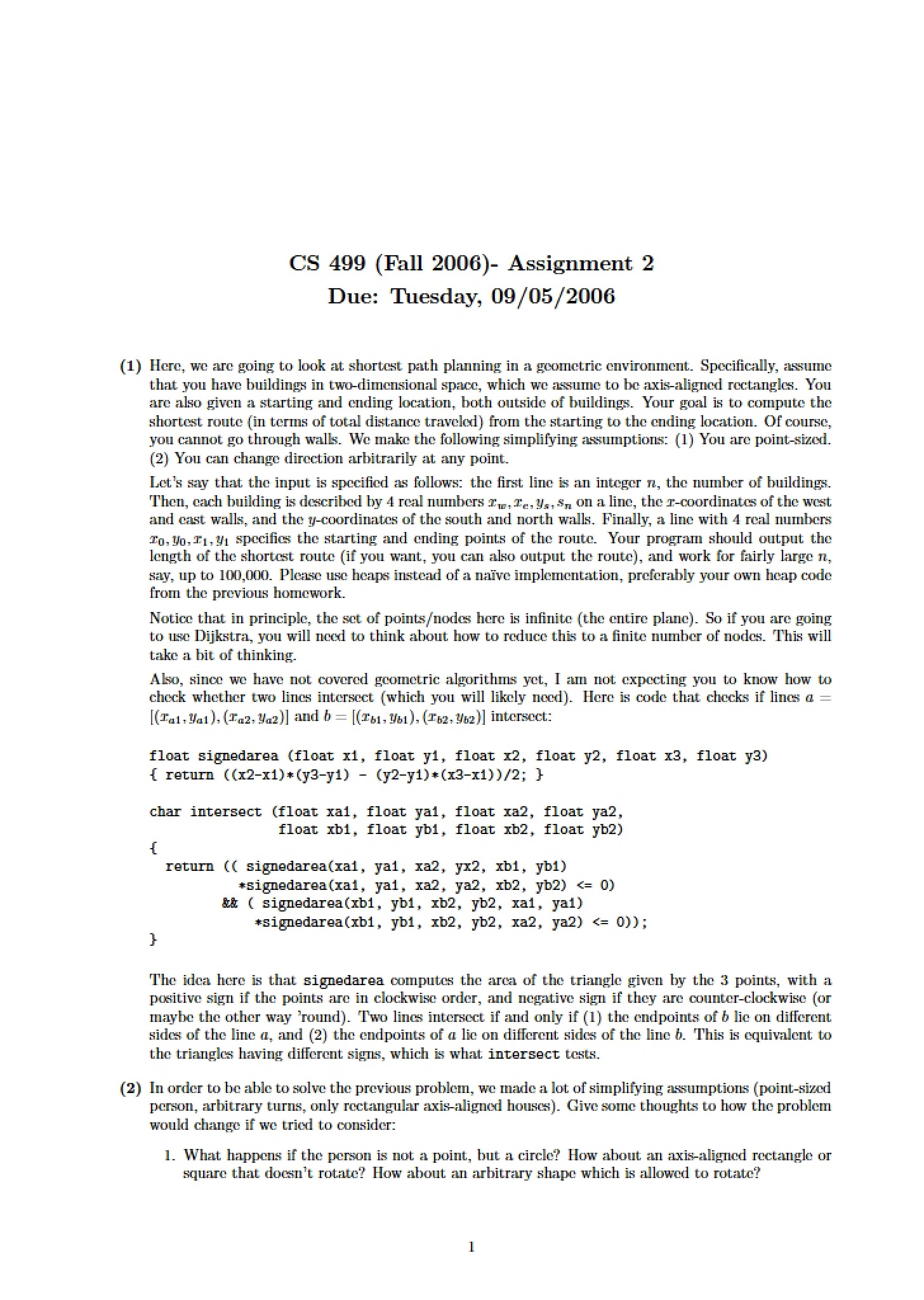 Assignment Two