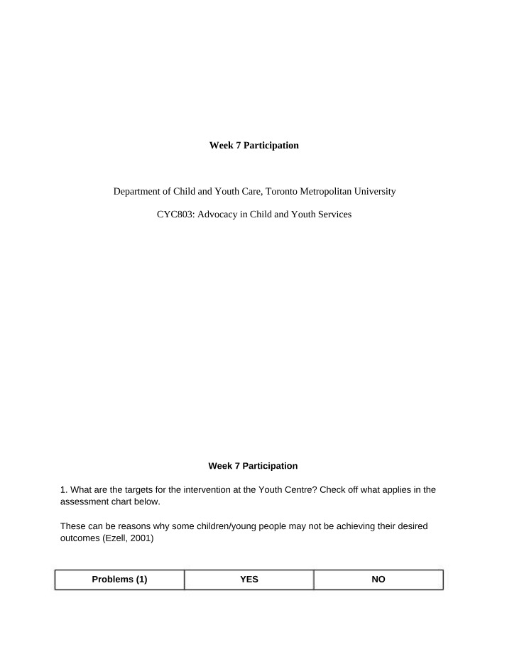 Week 7 Participation for CYC803