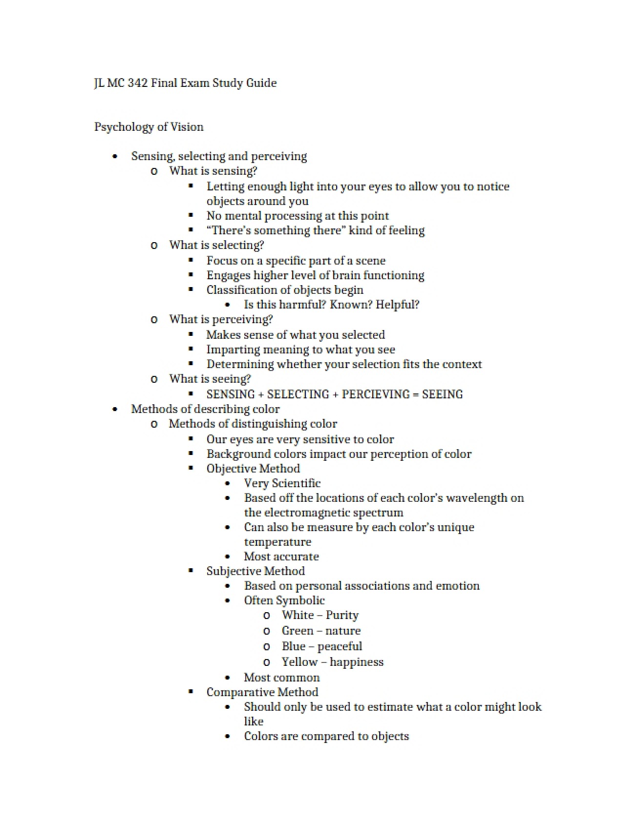 Study Guide for the Final Journalism Exam