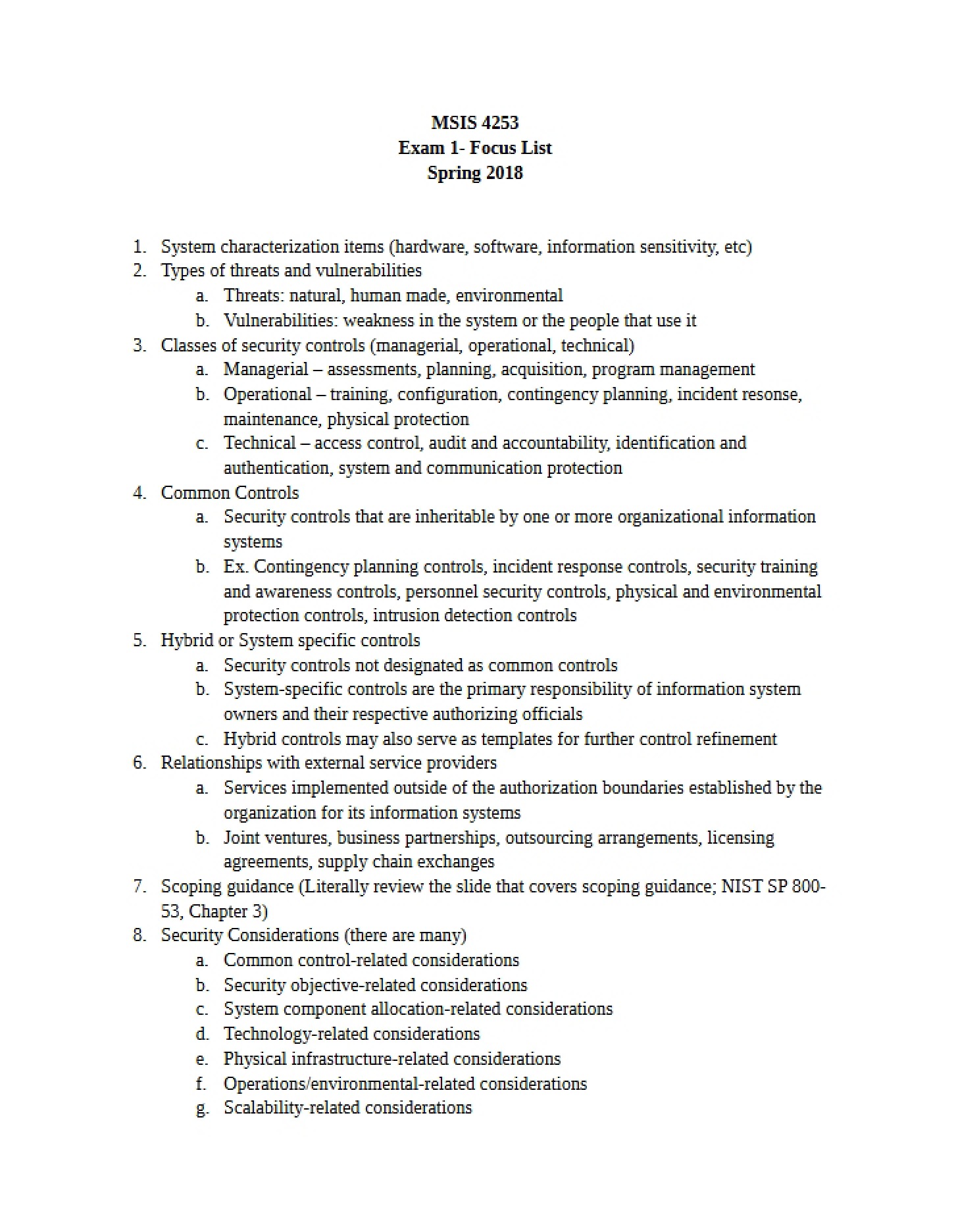 Fifth Writing Assignment