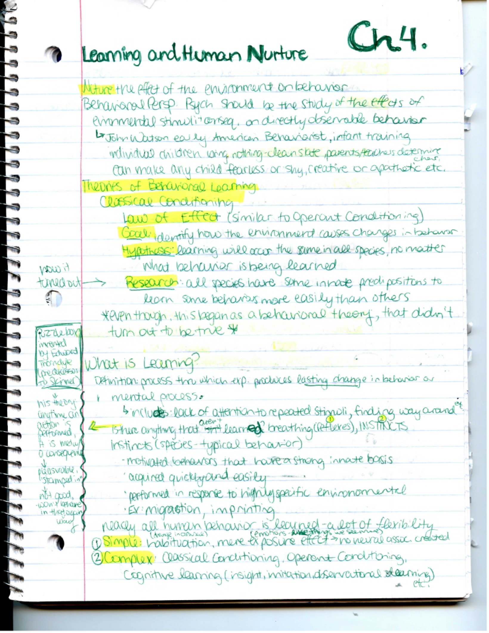 Class Materials PSYC 105