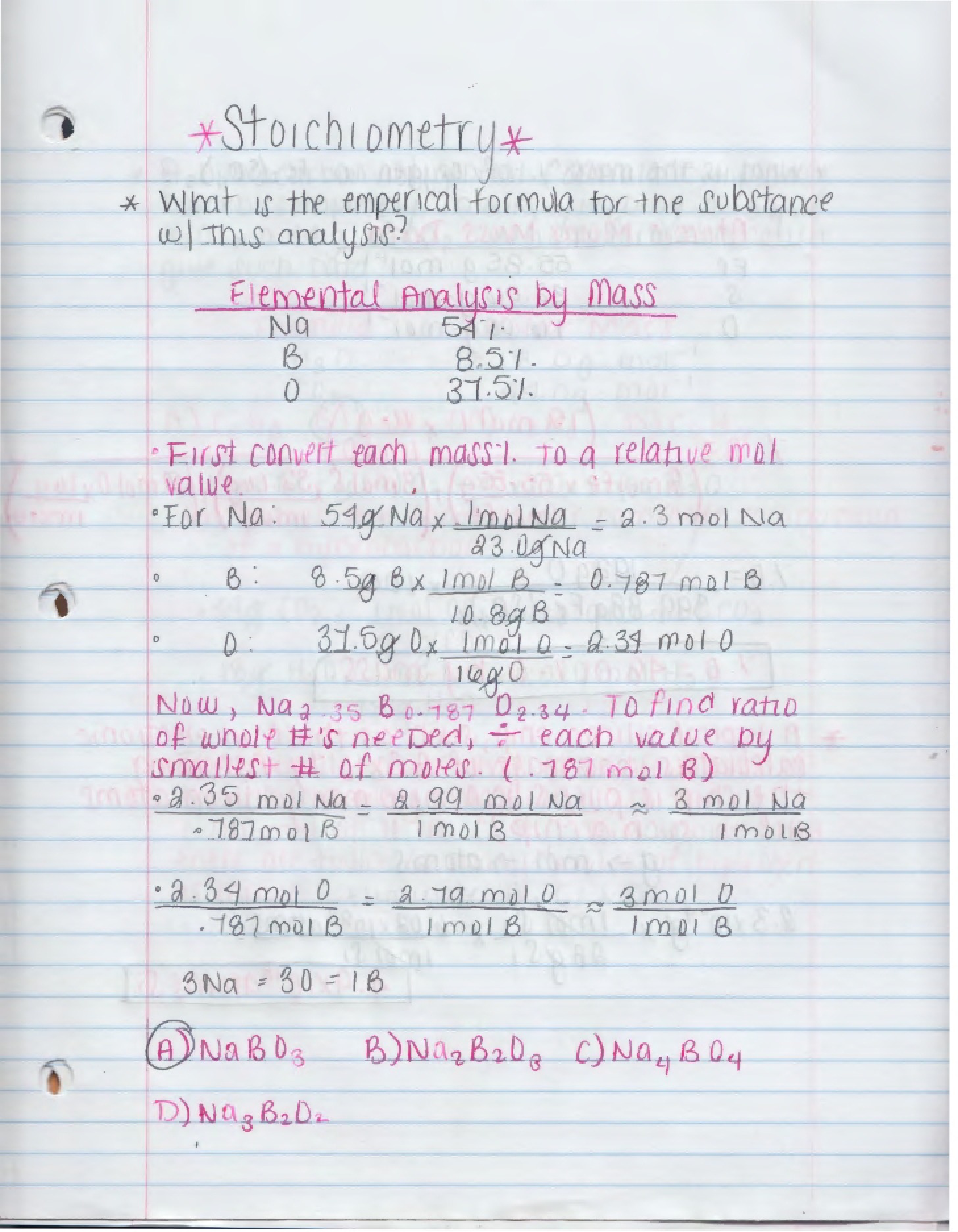 Stoichiometric Calculations
