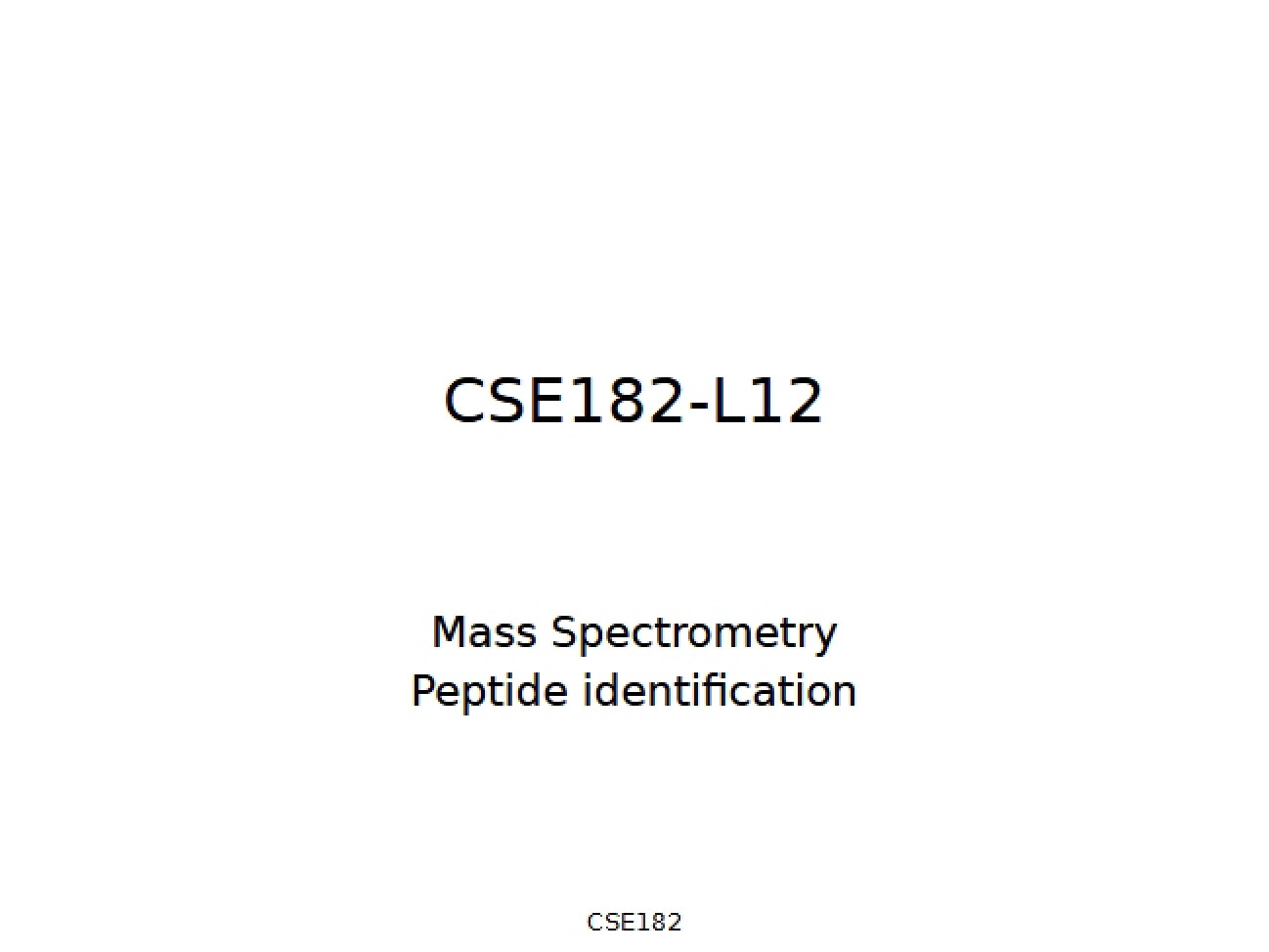Spectrometry of Mass in Biology
