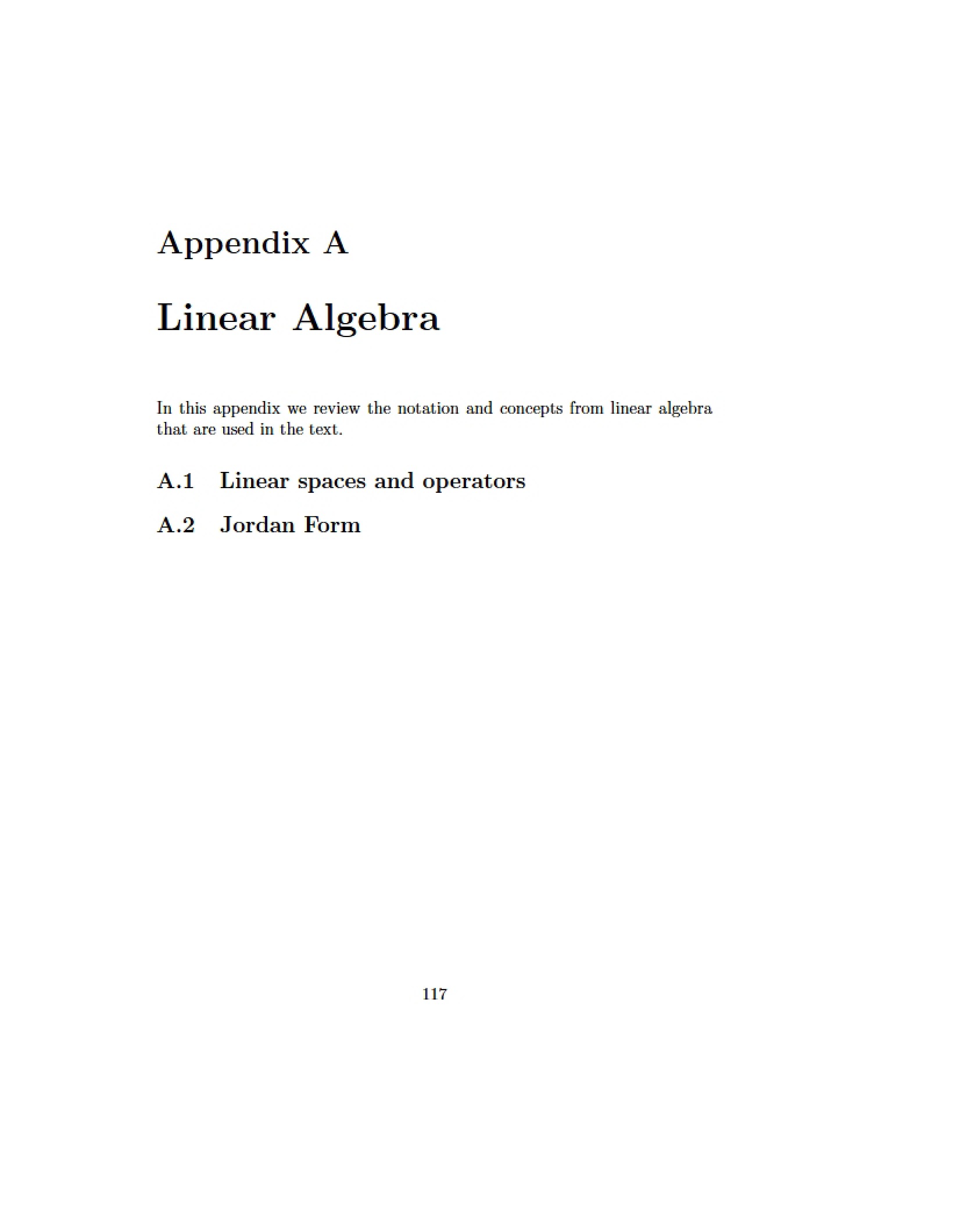 Linear Algebra Concepts