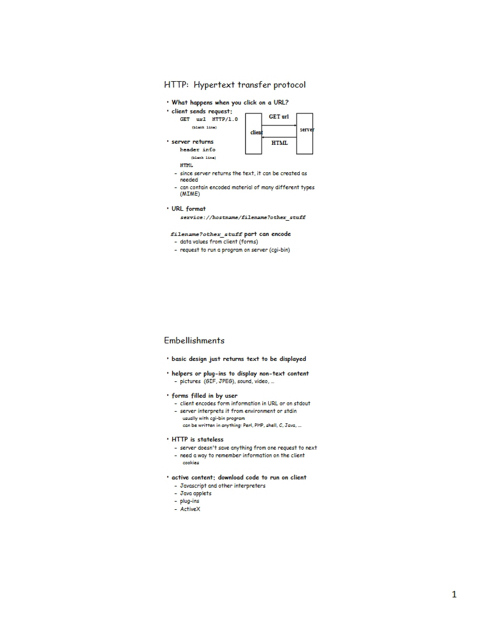 Hypertext Transfer Protocol (HTTP)