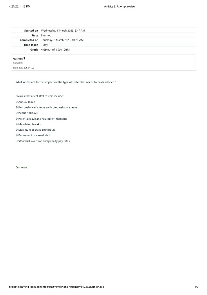 Activity 2 Attempt Review Document B