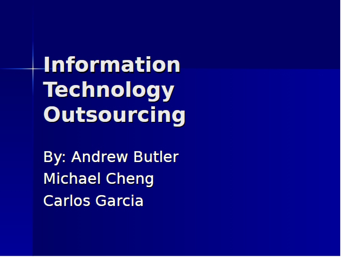 Outsourcing Information Technology