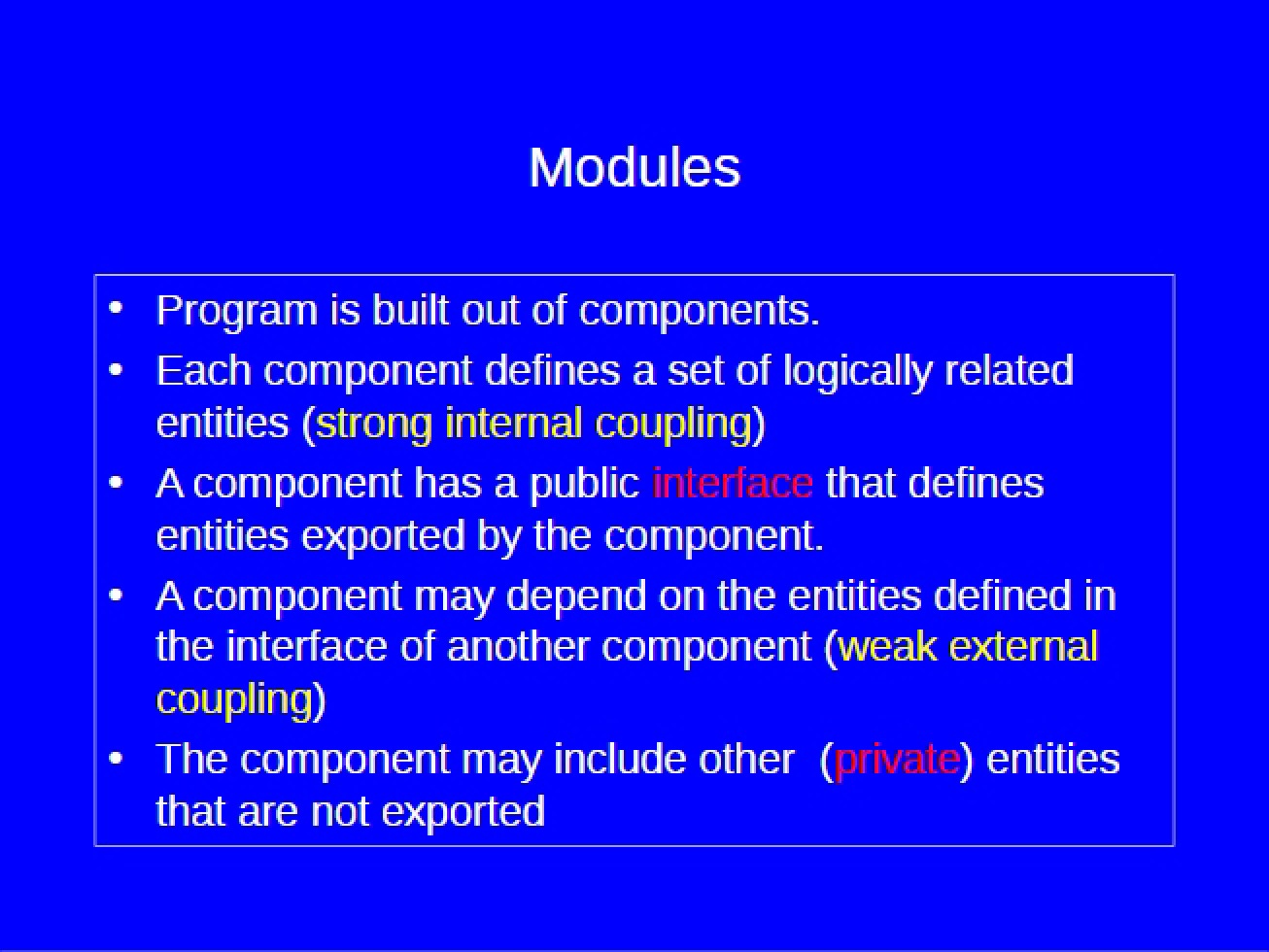 Modules in Programming