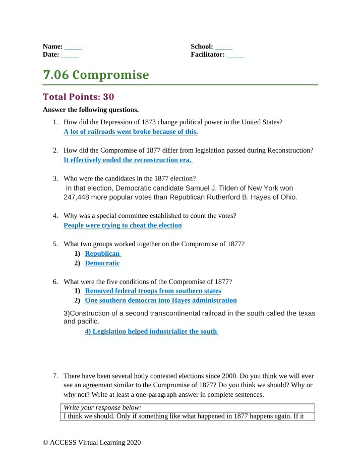 Lesson 7.06 - Compromise